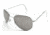AO II 8-Base Sunglasses, Silver, Comfort Cable, Gray Poly Lens, 58mm, Large S-CCP-CC-58