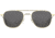 AO Original Pilot Sunglasses, Gold Frame, 57 mm Gray AOLite Nylon Lenses, Standard Temple, Polarized, 738921549789