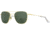 AO Original Pilot Sunglasses, Gold Frame, 55 mm Green SkyMaster Glass Lenses, Standard Temple,738921549536