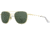 AO Original Pilot Sunglasses, Gold Frame, 52 mm Green SkyMaster Glass Lenses, Standard Temple, Polarized, 738921549369