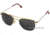 AO Original Pilot Sunglasses, Gold, Wire Spatula, CC Gray Poly Lens, 55mm G-CCP-WS-55