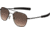 AO Original Pilot Sunglasses, Bayonet, Black Frame, Polycarbonate Gradient Brown Lens, 57mm, 30203