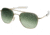 AO Original Pilot Sunglasses, Bayonet, Gold Frame, Polycarbonate Gradient Green Lens, 57mm, 30200
