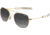 AO Original Pilot Sunglasses, Bayonet, Gold Frame, Polycarbonate Gradient Grey Lens, 57mm, 30201