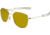 AO Original Pilot Sunglasses, Bayonet, Gold Frame, Yellow Lens, 52mm, 32281