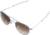AO Original Pilot Sunglasses, Bayonet, Matte Chrome Frame, Polycarbonate Gradient Brown Lens, 57mm, 30210
