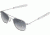 AO Original Pilot Sunglasses, Bayonet, Matte Chrome Frame, Polycarbonate Gradient Grey Lens, 57mm, 30212