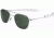 AO Original Pilot Sunglasses, Bayonet, Silver Frame, Green Glass Lenses, 52mm, 32201