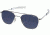 AO Original Pilot Sunglasses, Bayonet, Silver Frame, Polycarbonate Gradient Blue Lens, 52mm, 32299