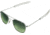 AO Original Pilot Sunglasses, Bayonet, Silver Frame, Polycarbonate Gradient Green Lens, 57mm, 30207