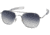 AO Original Pilot Sunglasses, Bayonet, Silver Frame, Polycarbonate Gradient Grey Lens, 57mm, 30208