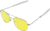 AO Original Pilot Sunglasses, Bayonet, Silver Frame, Yellow Lens, 57mm, 30254