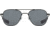AO Original Pilot Sunglasses, Black Frame, 57 mm True Color Gray AOLite Nylon Lenses, Bayonet Temple,738921562207