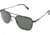 AO Original Pilot Sunglasses, Black, Wire Spatula, Green Glass Lenses - 52mm B-TCGG-WS-52