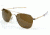AO Original Pilot Sunglasses, Bayonet, Gold Frame, Amber Glass Lens, 52mm, 30162