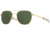 AO Original Pilot Sunglasses, Gold Frame, 57 mm Calobar Green SkyMaster Glass Lenses, Bayonet Temple,OP-157BTCLGNG