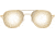 AO Original Pilot Sunglasses, Gold Frame, 52 mm SunFlash Gold Mirror SkyMaster Glass Lenses, Bayonet Temple,738921564508