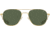 AO Original Pilot Sunglasses, Gold Frame, 57 mm True Color Gray AOLite Nylon Lenses, Bayonet Temple, Polarized, 738921549697