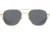 AO Original Pilot Sunglasses, Gold Frame, 55 mm True Color Gray AOLite Nylon Lenses, Bayonet Temple, Polarized, 738921549512