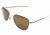 AO Original Pilot Sunglasses, Bayonet, Matte Chrome Frame, Amber Glass Lens, 57mm, 32244