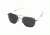 AO Original Pilot Sunglasses, Bayonet, Matte Chrome Frame, CC Gray Poly Lens, 57mm, 30140