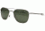 Open Box, Dealer Demo, AO Original Pilot Sunglasses, Bayonet, Matte Chrome Frame, Green Glass Lenses, 52mm, 32219