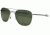 Open Box, Dealer Demo, AO Original Pilot Sunglasses, Bayonet, Matte Chrome Frame, Green Glass Lenses, 57mm, 32225