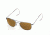 AO Original Pilot Sunglasses, Matte Chrome, Comfort Cable, Amber Glass Lens, 55mm MC-CG-CC-55