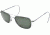 AO Original Pilot Sunglasses, Matte Chrome, Comfort Cable, Green Glass Lenses - 57mm MC-TCGG-CC-57