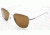 AO Original Pilot Sunglasses, Matte Chrome, Wire Spatula, Amber Glass Lens, 57mm MC-CG-WS-57