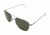 AO Original Pilot Sunglasses, Matte Chrome, Wire Spatula, Green Glass Lenses - 52mm MC-TCGG-WS-52