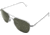 AO Original Pilot Sunglasses, Matte Chrome, Wire Spatula, Green Glass Lenses - 57mm MC-TCGG-WS-57