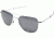 AO Original Pilot Sunglasses, Bayonet, Silver Frame, True Color Gray Glass Lens, 52mm, OP-252BTCLGYG