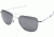 AO Original Pilot Sunglasses, Bayonet, Silver Frame, CC Gray Poly Lens, 57mm, 30122