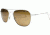 AO Original Pilot Sunglasses, Silver, Wire Spatula, HC Amber Poly Lens, 52mm, Polarized S-PHCAP-WS-52