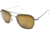AO Original Pilot Sunglasses, Silver, Wire Spatula, HC Amber Poly Lens, 55mm S-HCAP-WS-55