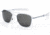 AO Prescription Sunglasses - Flight Gear Original Pilot, Matte Chrome Frame
