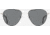 AO Sebring Sunglasses - Womens, Black Silver Frame, True Color Gray AOLite Nylon Lenses, 55-19-140, SEB155STTOGYN