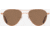 AO Sebring Sunglasses - Womens, Rose Gold Frame, Cosmetan Brown AOLite Nylon Lenses, 55-19-140, SEB255STPKBNN