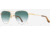 AO Sebring Sunglasses - Womens, White Gold Frame, SunVogue Green Gradient AOLite Nylon Lenses, 55-19-140, SEB355STHAEGN