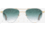 AO Sebring Sunglasses - Womens, White Gold Frame, SunVogue Green Gradient AOLite Nylon Lenses, 55-19-140, SEB355STHAEGN