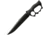 APOC by Dragon King Trench Bowie, 8.88 black oxide coated 9260 steel bowie blade, Black G10 handle, KD35610