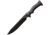 APOC by Dragon King Wayward Camper Knife, 6.63 black oxide coated 9260 steel blade, Black G10 handle, KD35600