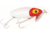 Arbogast Jitterbug Topwater Lure, 3in, 5/8 oz, Floating, White/Red Head, G650-01