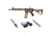 Arcturus LWT MK-III Carbine 12in SPORT AEG SE Starter Pack Airsoft Gun, Black/Tan, AT-ST03-CB-SE-BT-PK