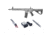 Arcturus LWT MK-III Carbine 12in SPORT AEG SE Starter Pack Airsoft Gun, Grey, AT-ST03-CB-SE-GY-PK
