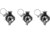 Arisaka Defense Inline Ring KeyMod Mount, 1in, Black, IRM-K-1
