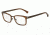 Armani EA1034 Progressive Prescription Eyeglasses 3103-52 - Brown Rubber Frame