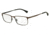 Armani EA1042 Progressive Prescription Eyeglasses 3128-53 - Matte Brown/brown/black Frame