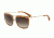 Armani EA2023 Single Vision Prescription Sunglasses EA2023-300213-54 - Lens Diameter 54 mm, Frame Color Matte Pale Gold/blonde Havana